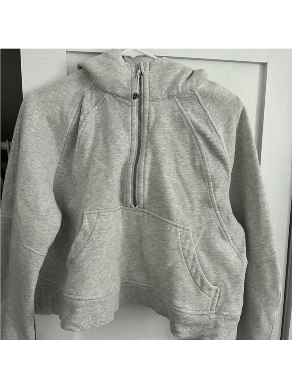 lululemon athletica Light Gray Half-Zip Hoodie